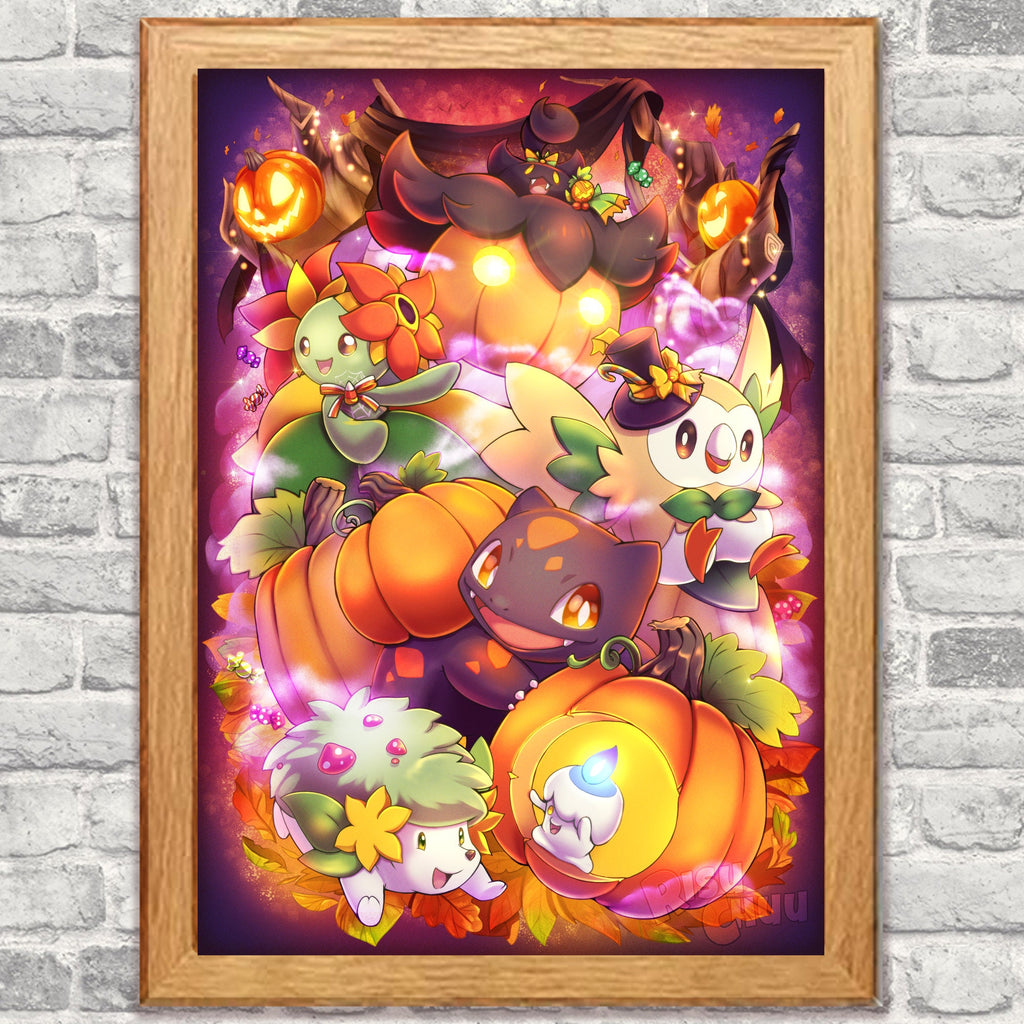 Grass Pokemon halloween