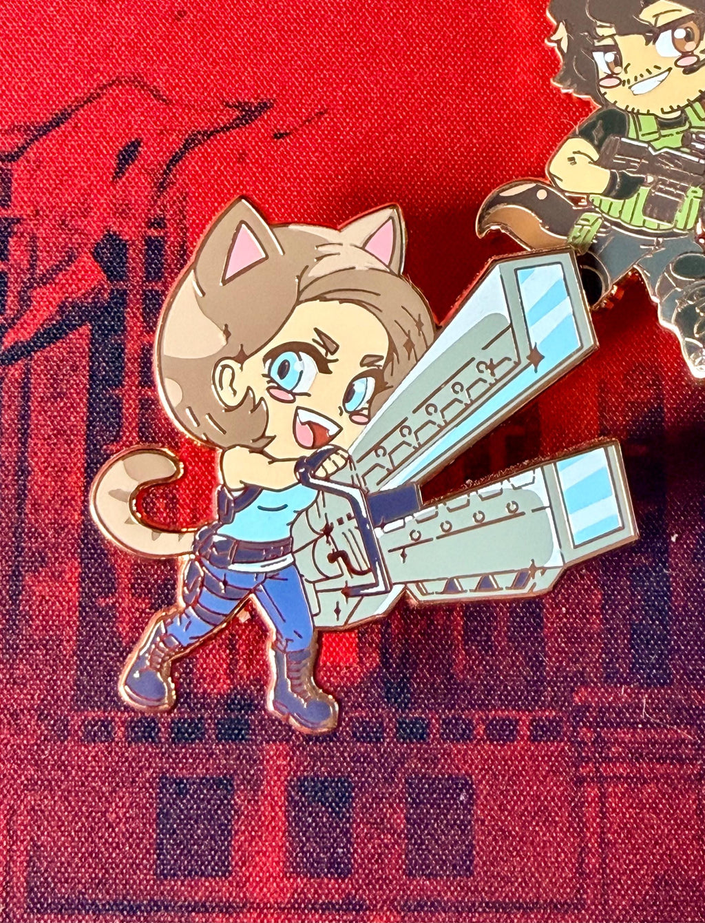 RE3: Kitty edition enamel pins