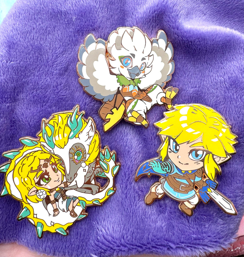 Zelda inspired Hard Enamel pins