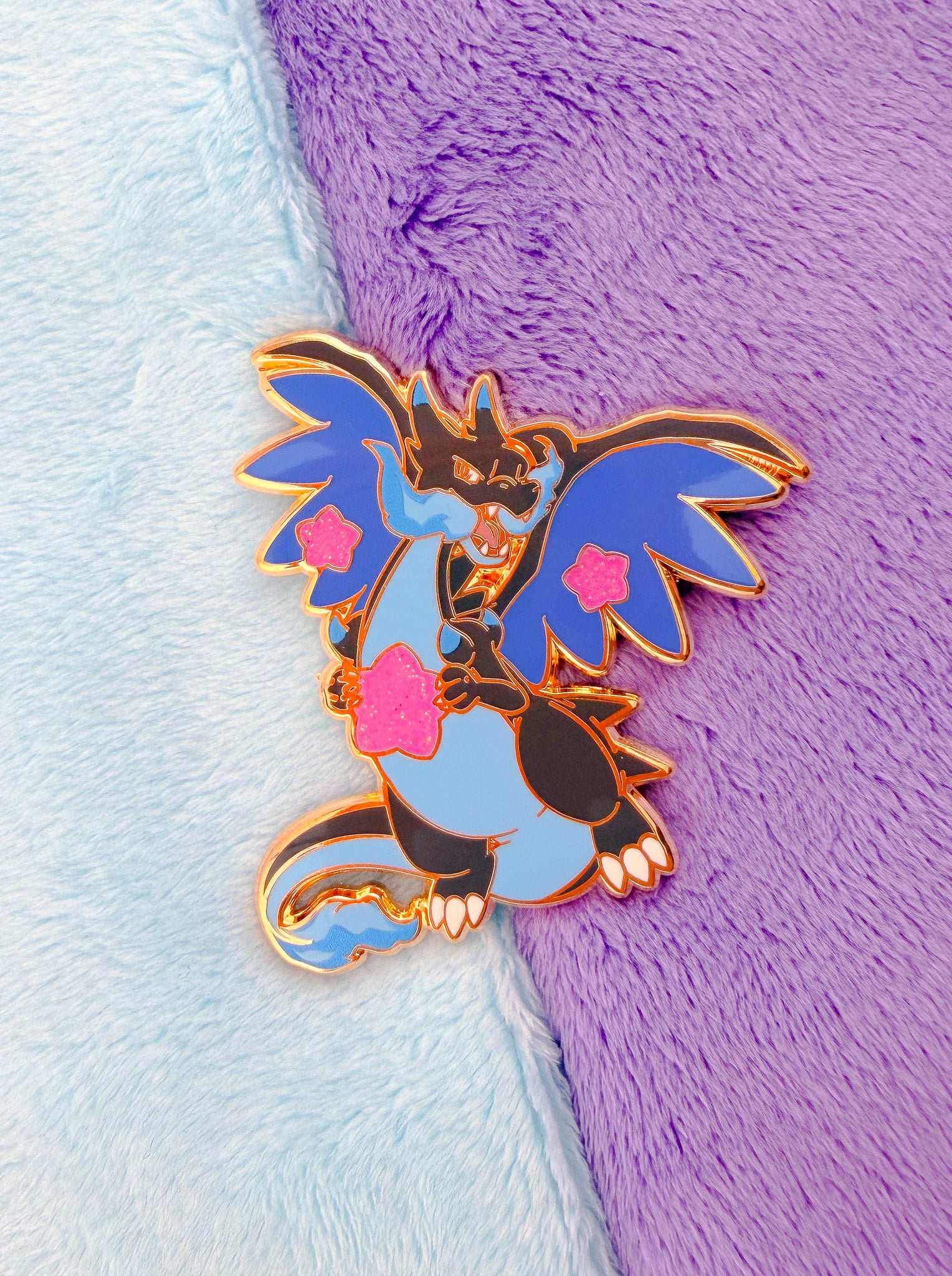 Mega Charizard x enamel pin