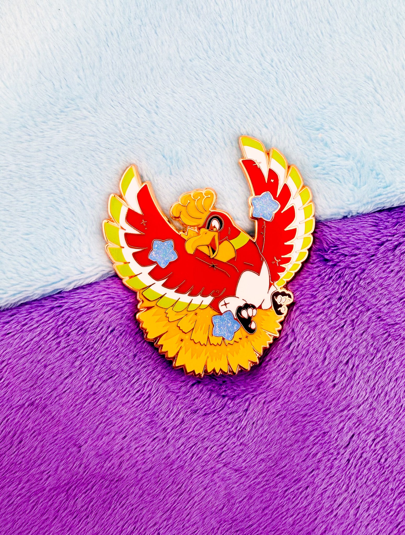 Ho-oh enamel pin