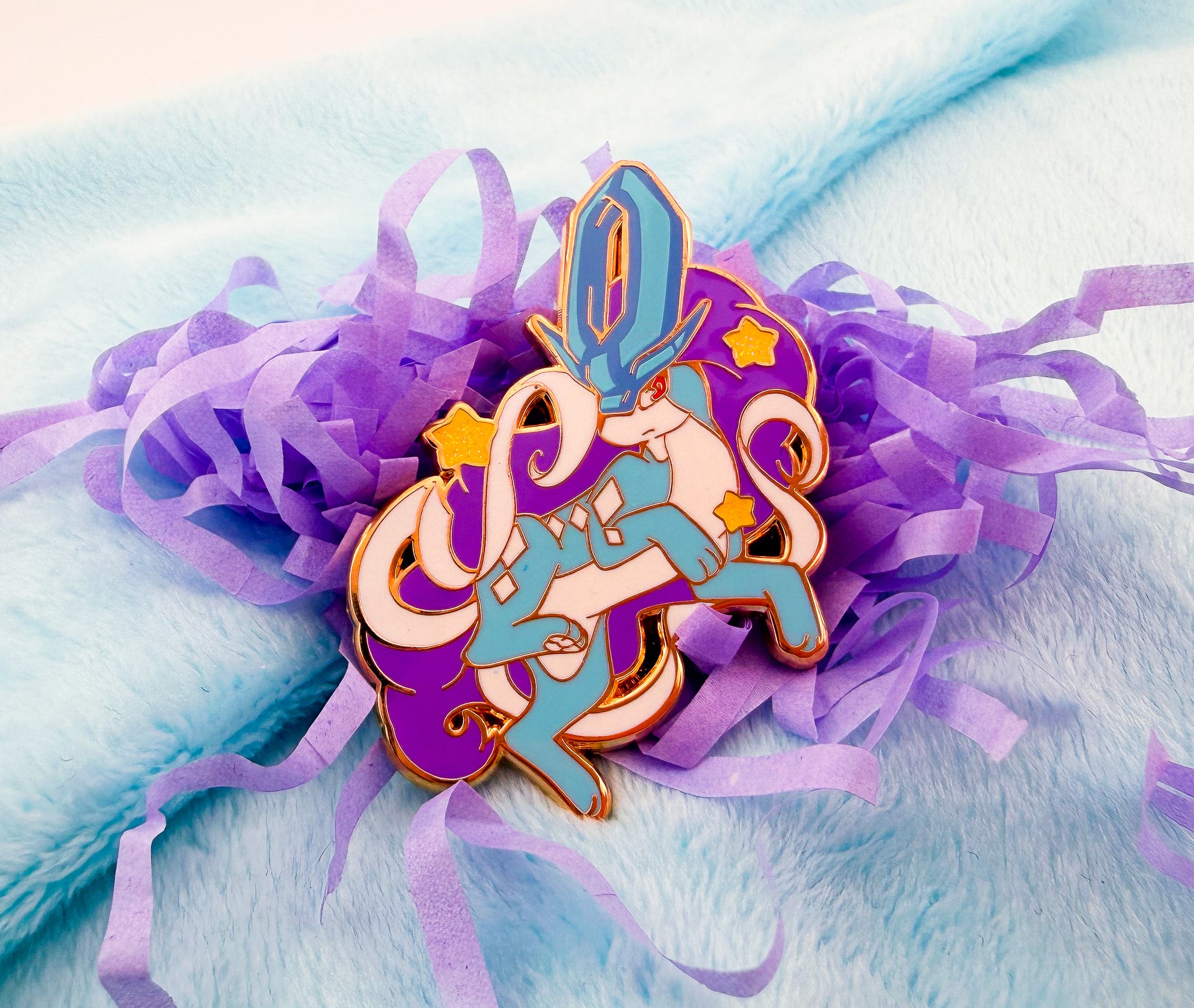 Suicune enamel pin