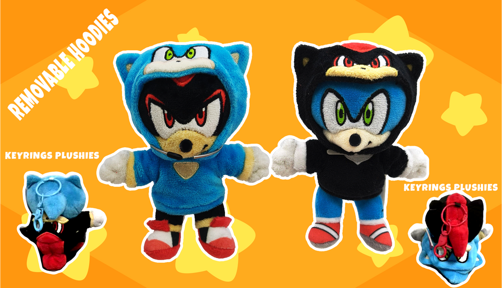 Sonic and Shadow Plushies