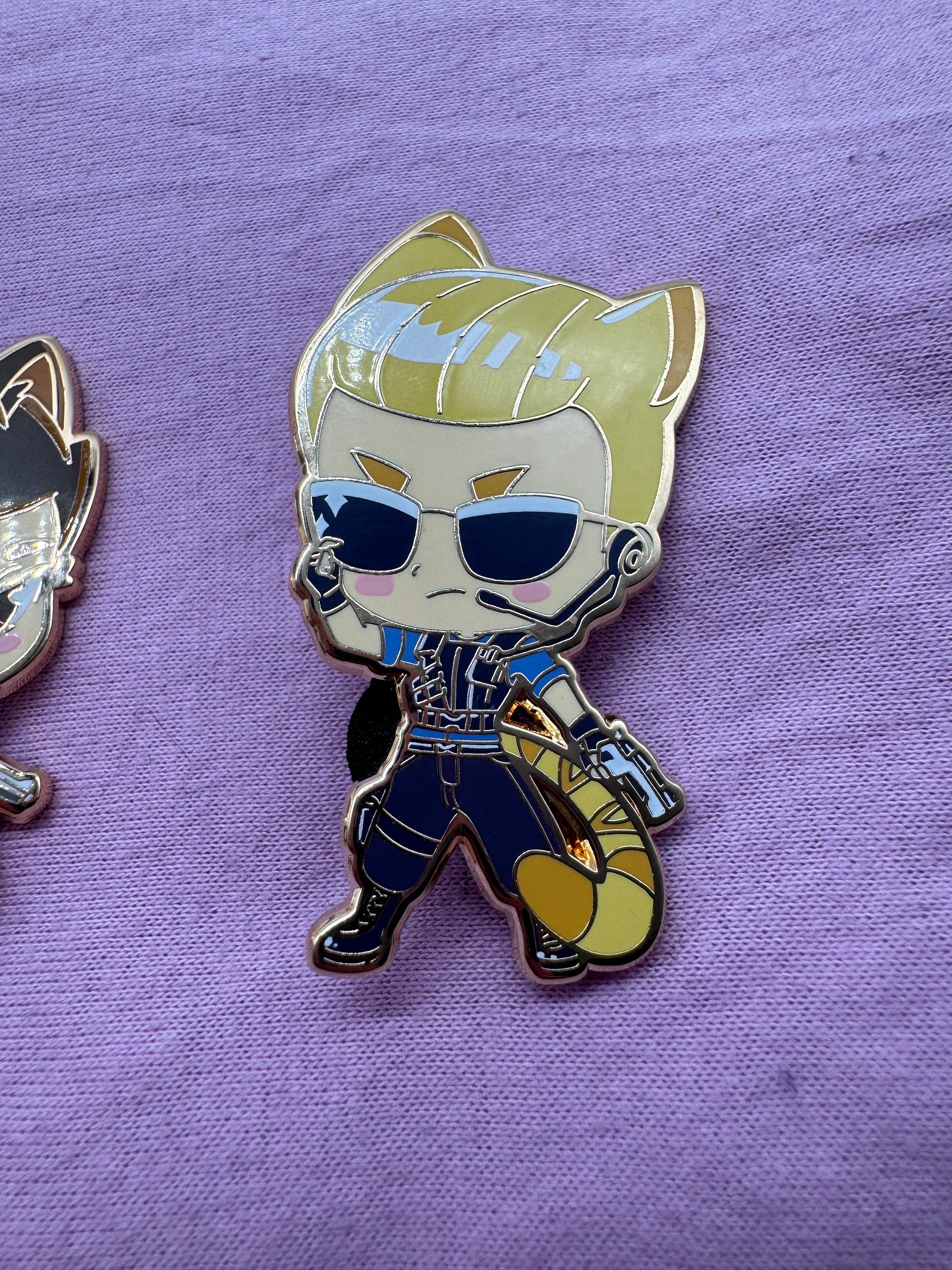 RE1: Kitty edition enamel pins