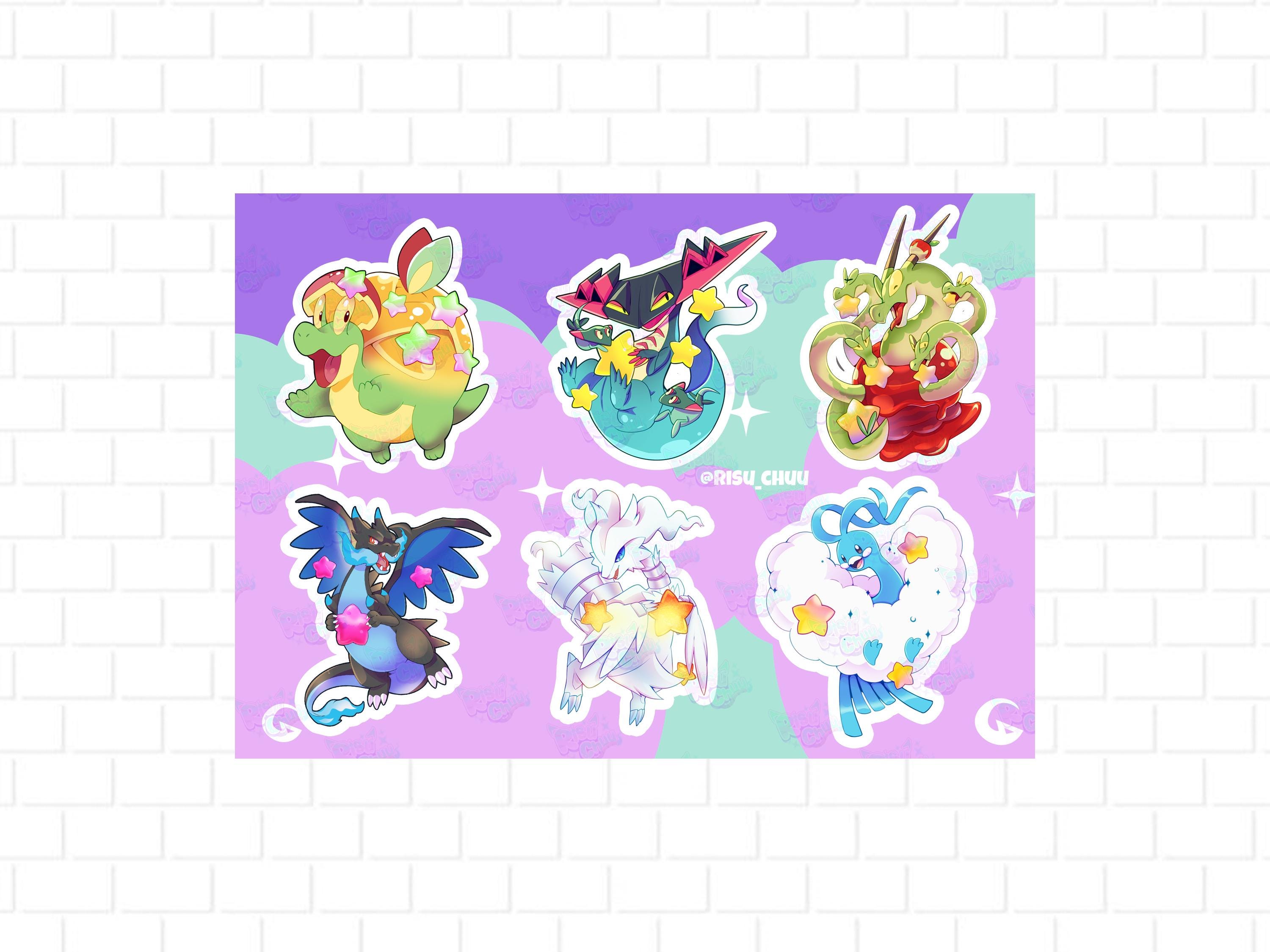 Dragon stars sticker sheet