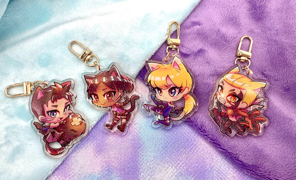 Re5: chibi cats Keryrings