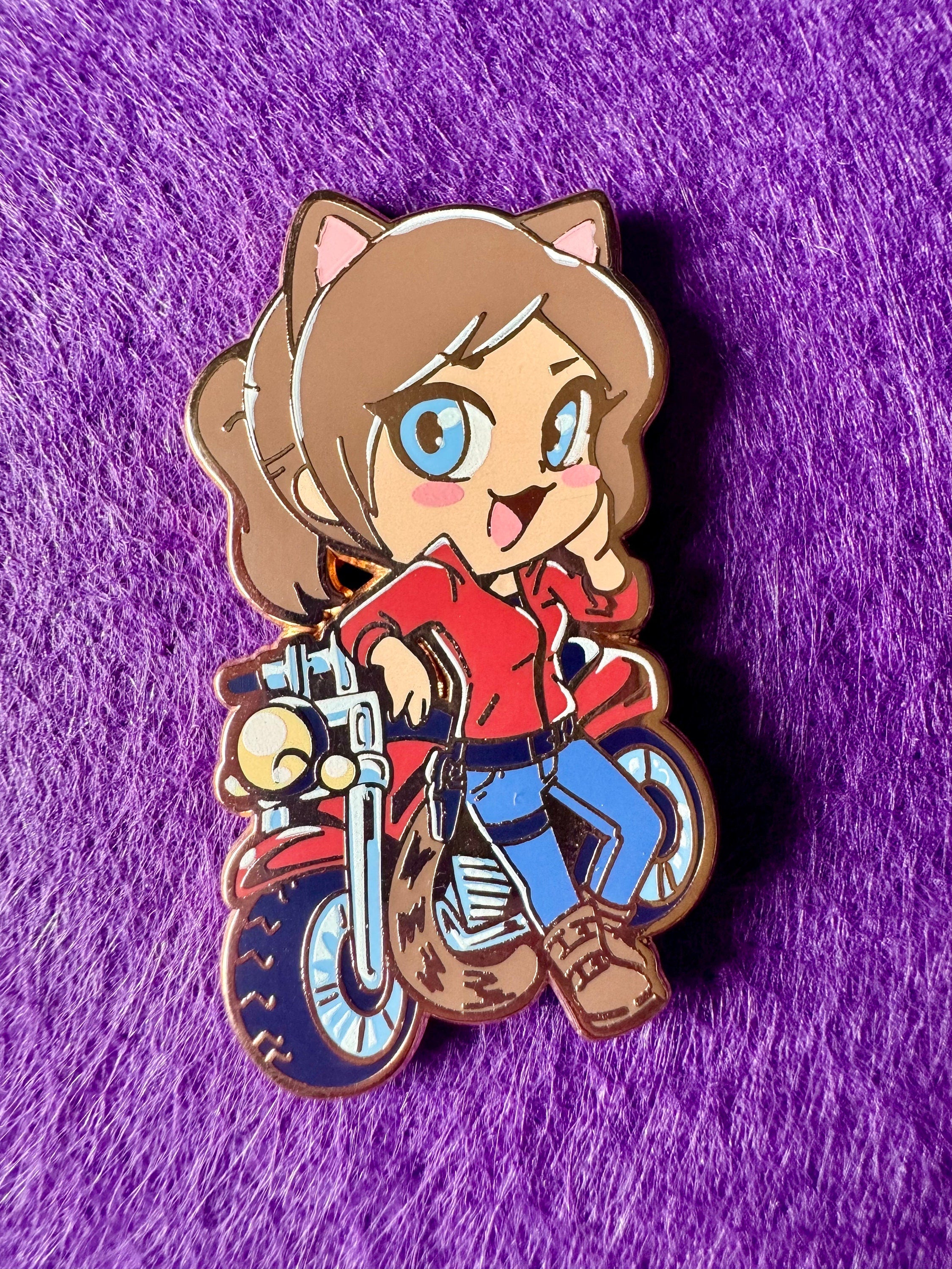 RE2: Kitty edition enamel pins