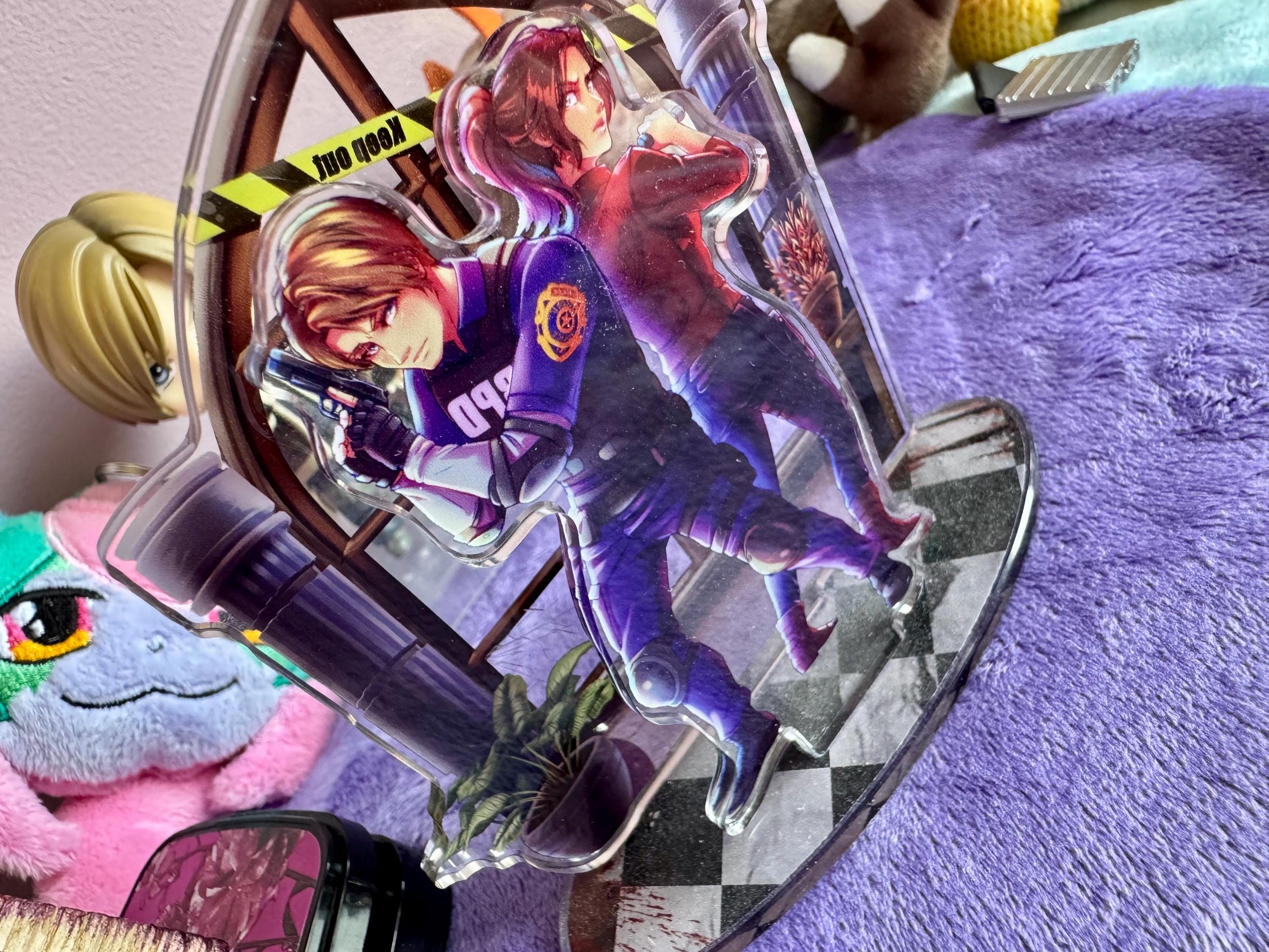 Leon and Claire Standees