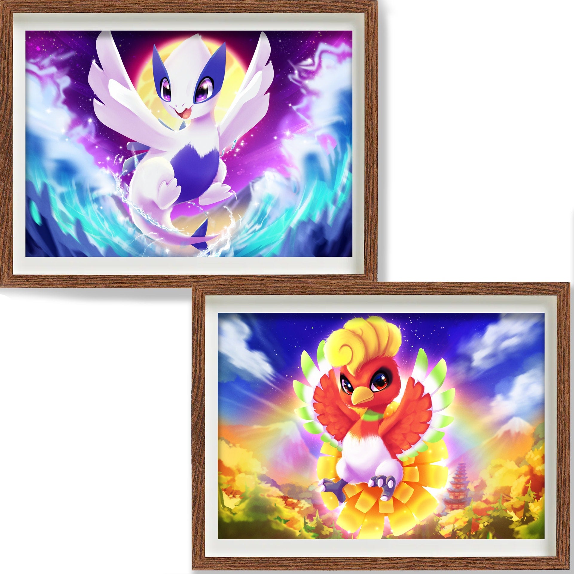 Baby lugia and Ho-oh