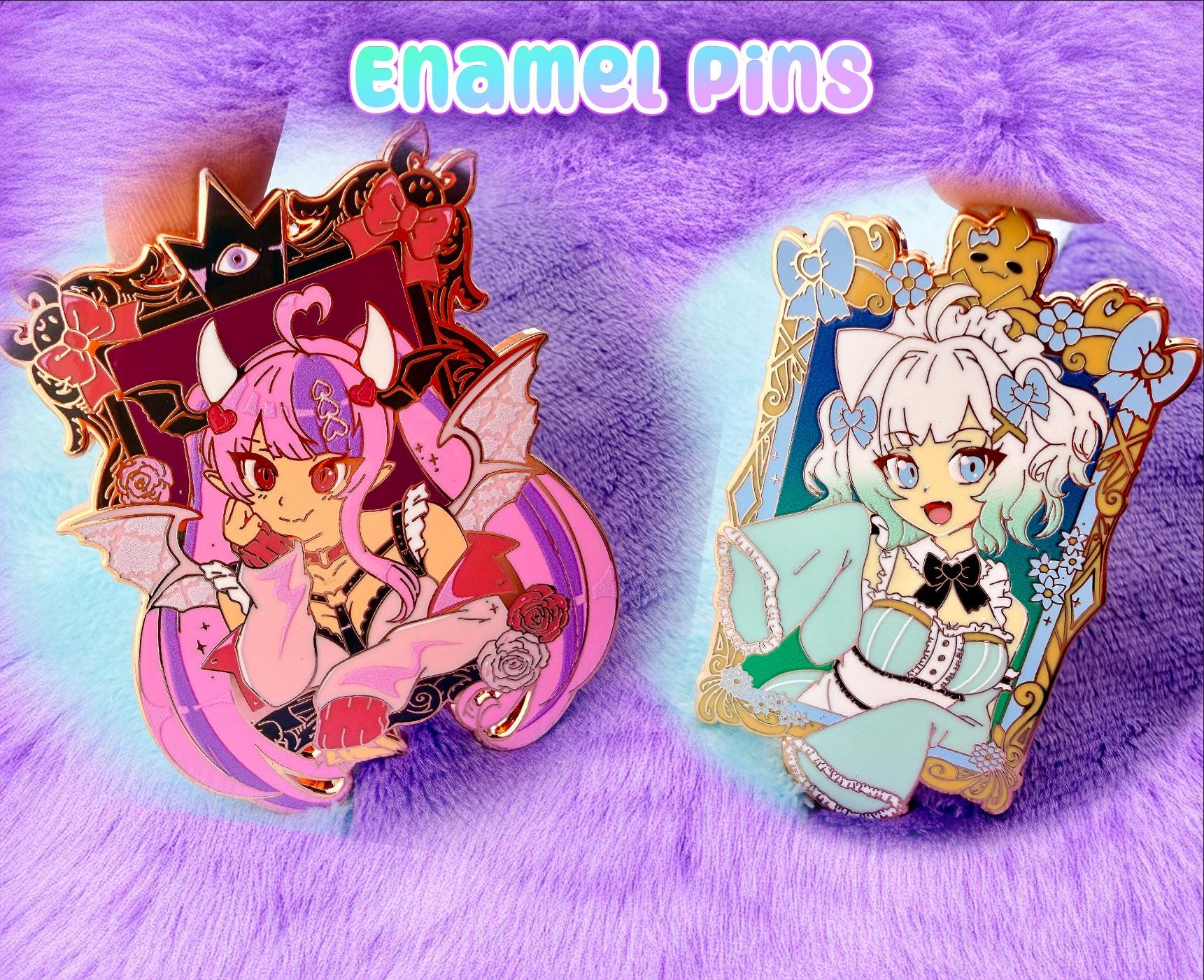 Vtuber Enamel pins