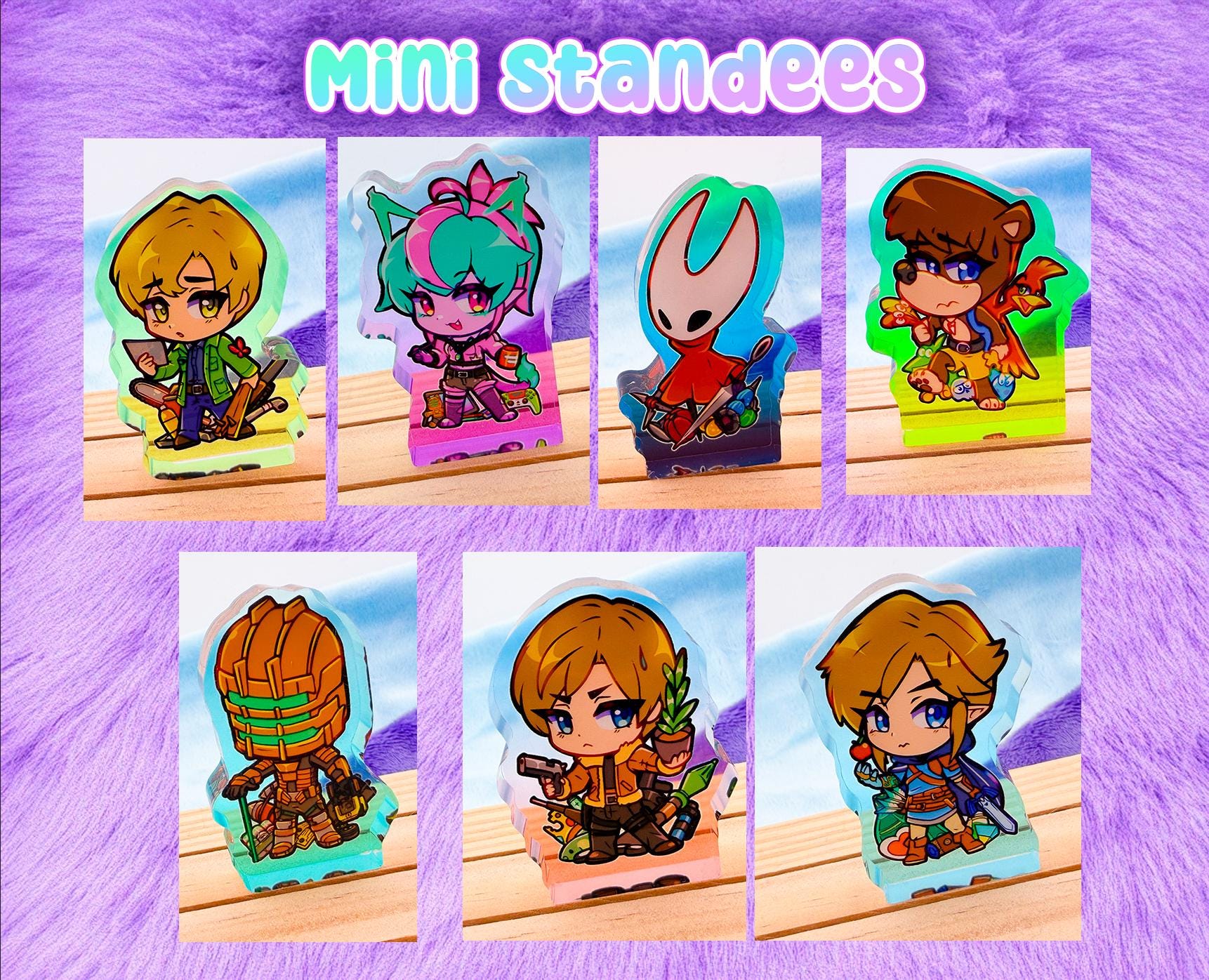Lil guys with big pockets (mini standees)