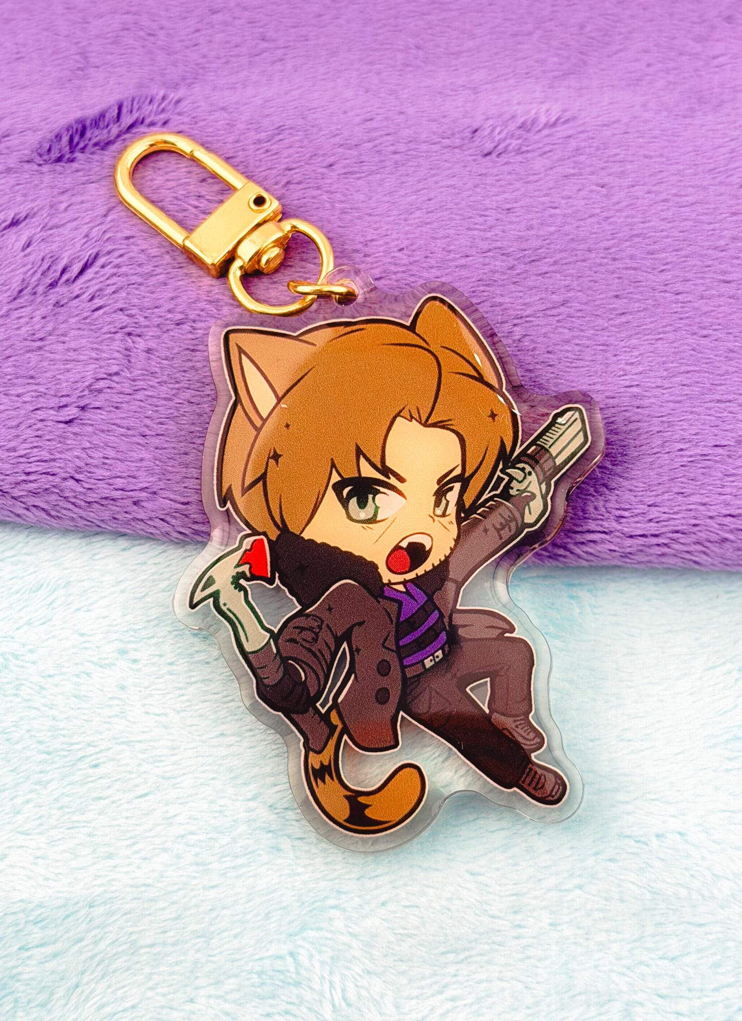 Re9: chibi cats Keyrings
